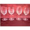 Image 1 : Set of 4 Baccarat Nancy Pattern White Wine #1396474