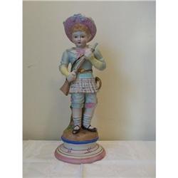 German Figurine   Rare  Boy with musket  #1396484