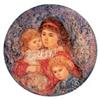 Yevette Avec Ses Enfantes Limoge plate by Edna #1396524