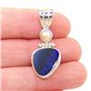 STERLING SILVER Estate AUSTRALIA OPAL Pendant #1396549