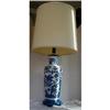 CHINESE BLUE AND WHITE LAMP  38"  #1396567