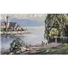 ORIG OIL PAINTING OF BAVARIAN ISLAND CASTLE #1396586