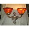 Image 1 : A pair of alabaster and bronze sconces #1396810