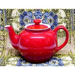 PRETTY Crimson Red - Sadler -  TEAPOT #1413994