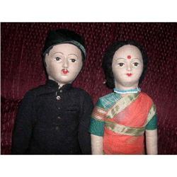 India Man and Woman with original clothing and #1414120