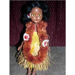 Hawaii hard plastic 1950's doll tagged #1414132