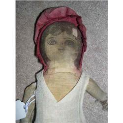 Printed face doll with bonnet #1414142