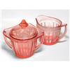 Image 1 : Jeannette Adam Sugar Bowl w Lid and Creamer Set#1414534