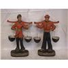 Oriental Chalk Ware Figures Man And Woman #1415165