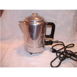 Antique Electric Percolator Coffee Pot #1426651