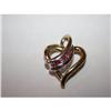 Image 1 : Heart Pendant w/Diamonds & Rubies #1426729