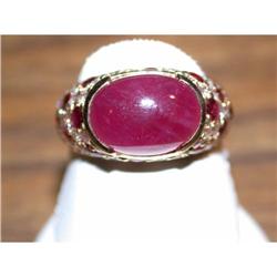 Cabachon Ruby Ring #1426740