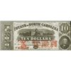 Image 1 : 1863 $10 Raleigh NC Obsolete Note