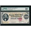 Image 1 : 1922 $100 Gold Certificate PMG 30