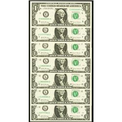 (14) Fancy Serial 2017 $1 Federal Reserve Notes