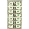 Image 1 : (14) Fancy Serial 2017 $1 Federal Reserve Notes