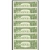 Image 3 : (14) Fancy Serial 2017 $1 Federal Reserve Notes