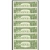 Image 3 : (14) Fancy Serial 2017 $1 Federal Reserve Notes