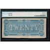 Image 2 : 1864 $20 T-67 Confederate States of America PMG 63