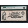 Image 1 : 1862 $5 Raleigh NC Obsolete Note PMG 40