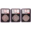 Image 1 : Lot of 1899-S, 1900-O, & 1901-O $1 Morgan Silver Dollar Coins NGC Genuine