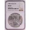 Image 1 : 1986 $1 American Silver Eagle Coin NGC MS69