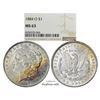 Image 1 : 1884-O $1 Morgan Silver Dollar Coin NGC MS63 Great Toning
