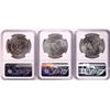 Image 2 : Lot of (3) 1971-S Eisenhower Silver Dollar Coins NGC MS65