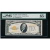 Image 1 : 1928 $10 Gold Certificate PMG 65EPQ