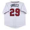 Image 1 : John Smoltz "HOF 15" Authentic Signed White Pro Style Jersey Autographed BAS