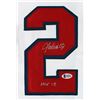 Image 2 : John Smoltz "HOF 15" Authentic Signed White Pro Style Jersey Autographed BAS