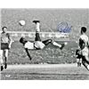 Image 1 : Pele Brazil Soccer Signed Authentic 16X20 Bicycle Kick Photo in Blue PSA/DNA