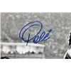 Image 2 : Pele Brazil Soccer Signed Authentic 16X20 Bicycle Kick Photo in Blue PSA/DNA
