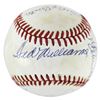 Image 2 : 500 HR CLUB MULTI SIGNED BASEBALL w/ WILLIAMS, ROBINSON, MANTLE, R. JACKSON, AARON... (BECKETT LOA)