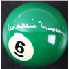 Image 1 : Willie Mosconi Authentic Signed #6 Billiards Pool Ball PSA/DNA