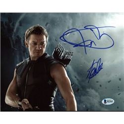 Stan Lee & Jeremy Renner The Avengers Authentic Signed 8X10 Photo (Beckett COA)