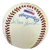 Image 2 : New York Yankees Greats (8) Mickey Mantle Joe Dimaggio Signed OML Baseball PSA