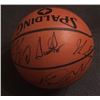 Image 6 : MICHAEL JORDAN, MAGIC JOHNSON+++ DREAM TEAM SIGNED SPALDING BASKETBALL (BECKETT LOA)