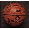 Image 7 : MICHAEL JORDAN, MAGIC JOHNSON+++ DREAM TEAM SIGNED SPALDING BASKETBALL (BECKETT LOA)