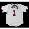 Image 1 : Ozzie Albies Signed Atlanta Braves Nike White MLB Jersey (Beckett COA)