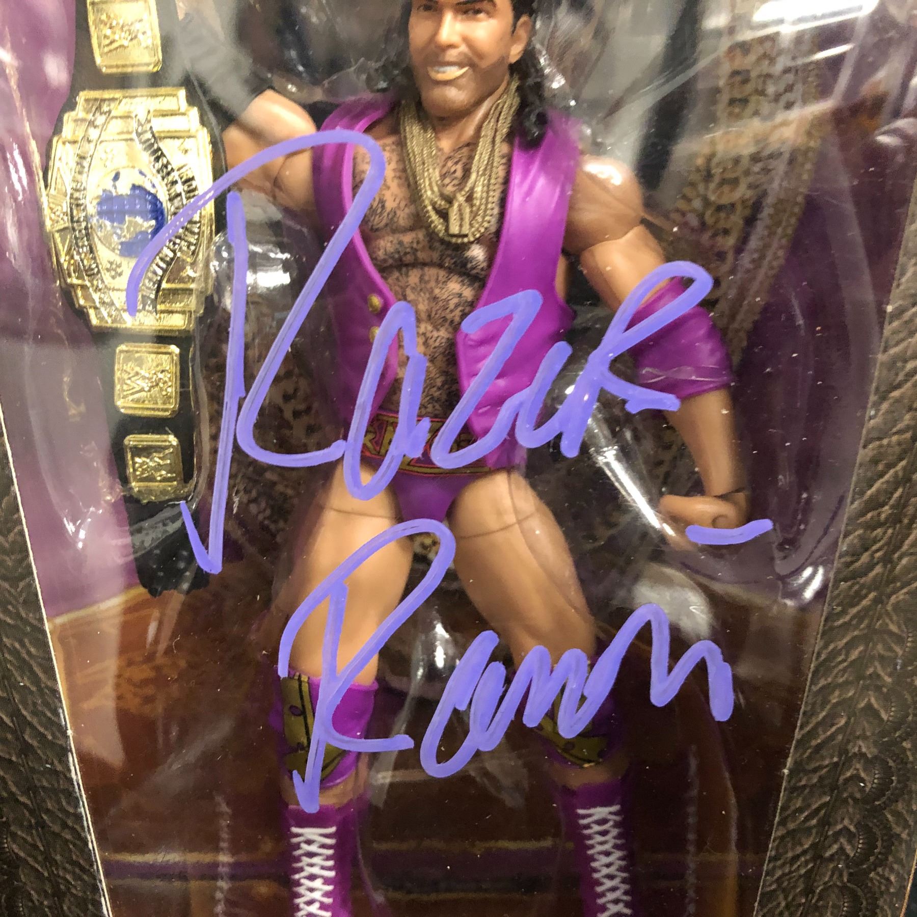 Razor Ramon Autograph RAZOR RAMON AUTOGRAPHED DEFINING MOMENTS FIGURE
