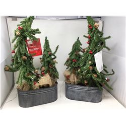 Set of 24in Tabletop Trees