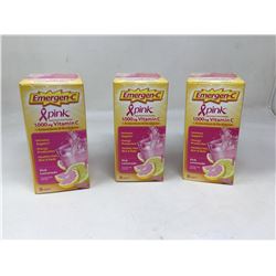 Emergen-C Pink Lemonade Vitamin & Mineral Supplement (3 x 30)