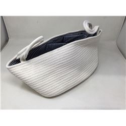 White woven Beach bag