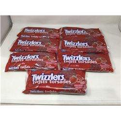 Lot of 7 x 454g strawberry twizzlers