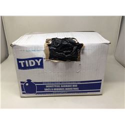 Case of industrial garbage bags