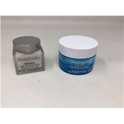 lot of Elizabeth Arden and Neutrogena cream