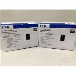 Lot of 2 Eaton 15A Light Switches