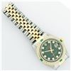 Image 7 : Rolex Mens 2 Tone Green String Diamond & Emerald Datejust Wristwatch