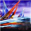 Image 2 : Natalia Sinkovsky, Hand Signed Original Acrylic Painting on Canvas with Letter A